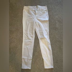 White Old Navy Rockstar Women’s Denim Pants—Size 8